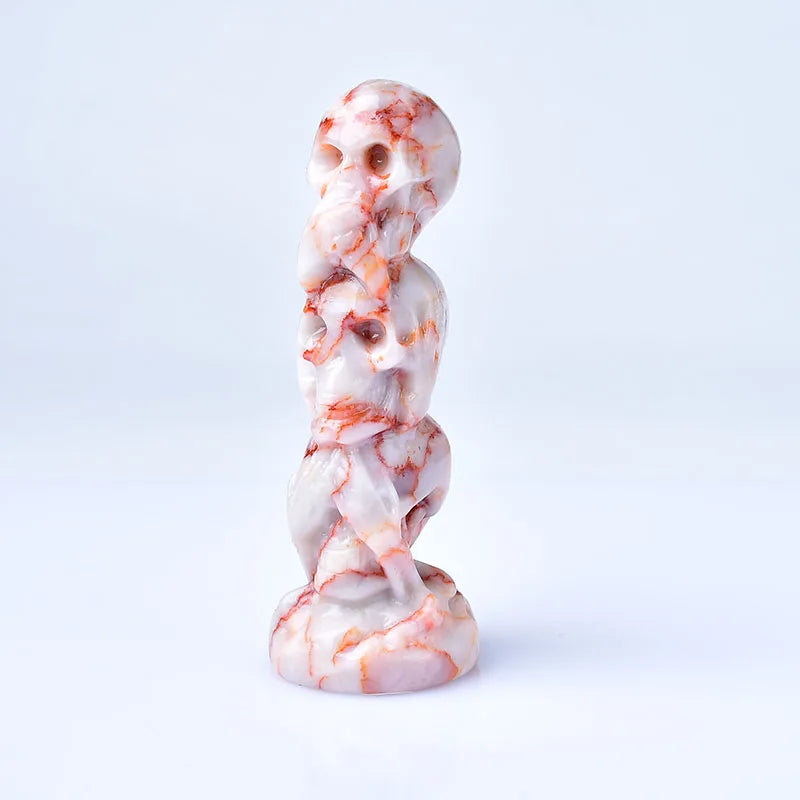 Stacked Skulls Crystal Carvings