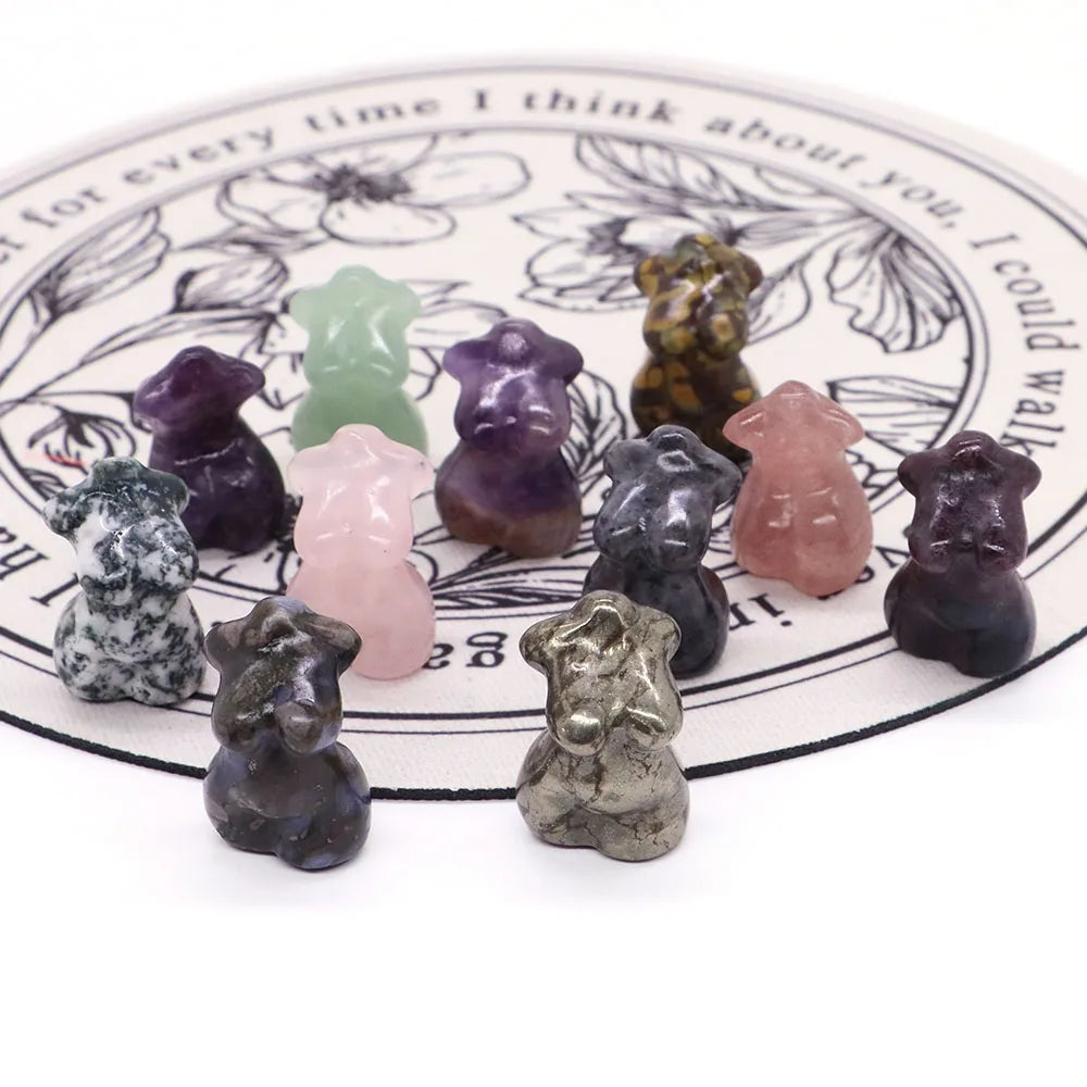 Mini Curvy Crystal Goddess Body Carvings