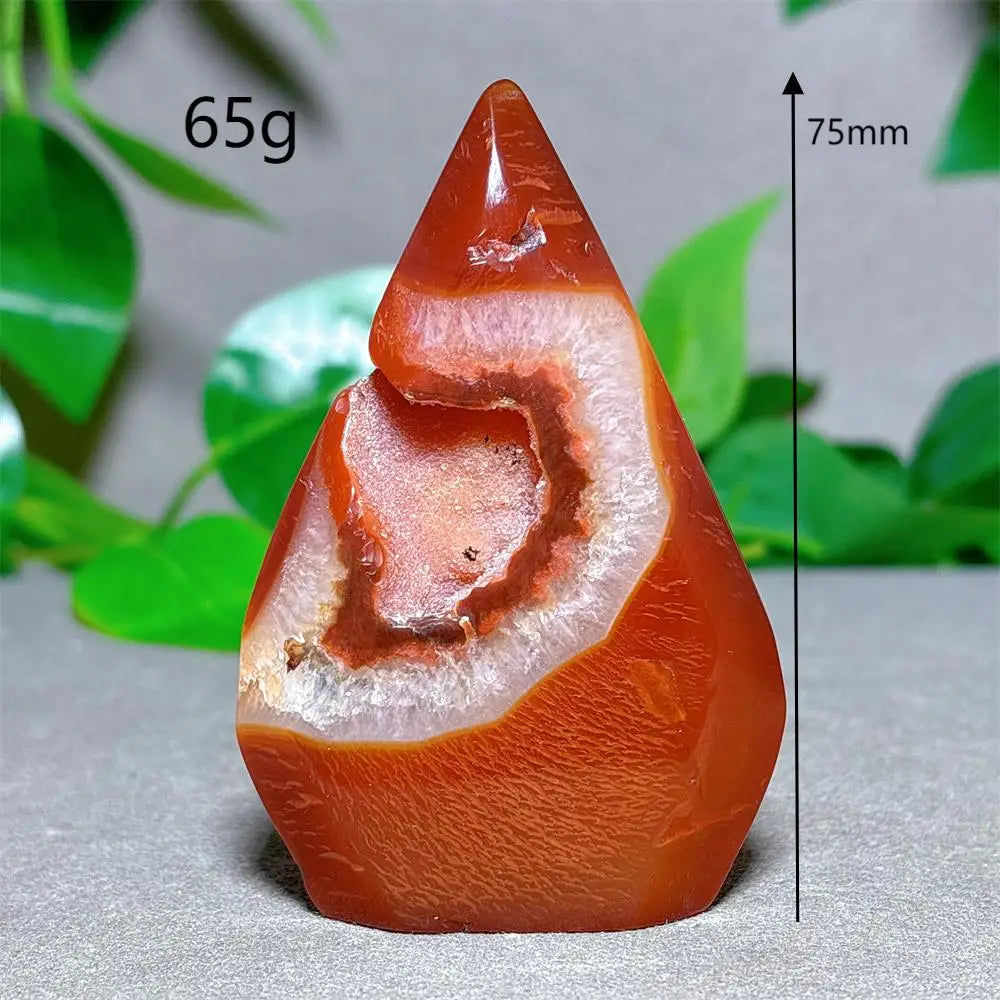 Carnelian Crystal Druzy Free Form