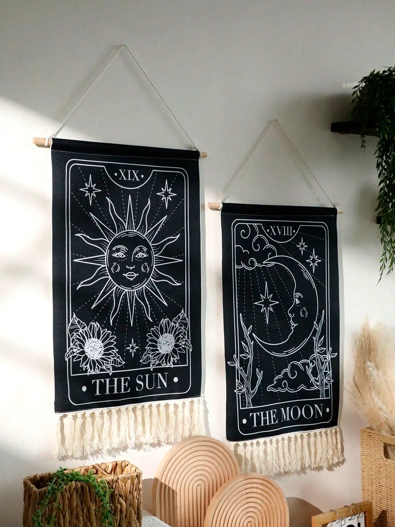 Sun And Moon Tarot Tapestries
