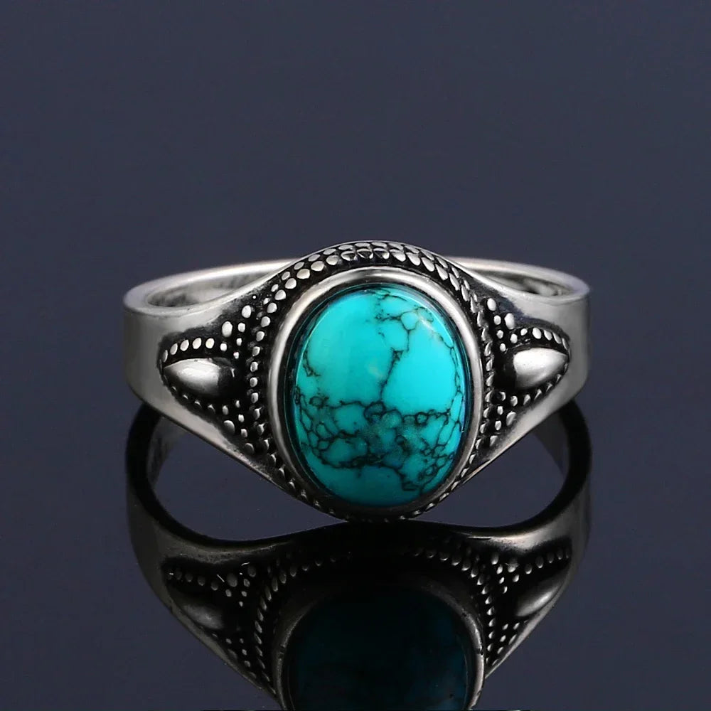 925 Sterling Silver Rings - Turquoise Collection - non-plated