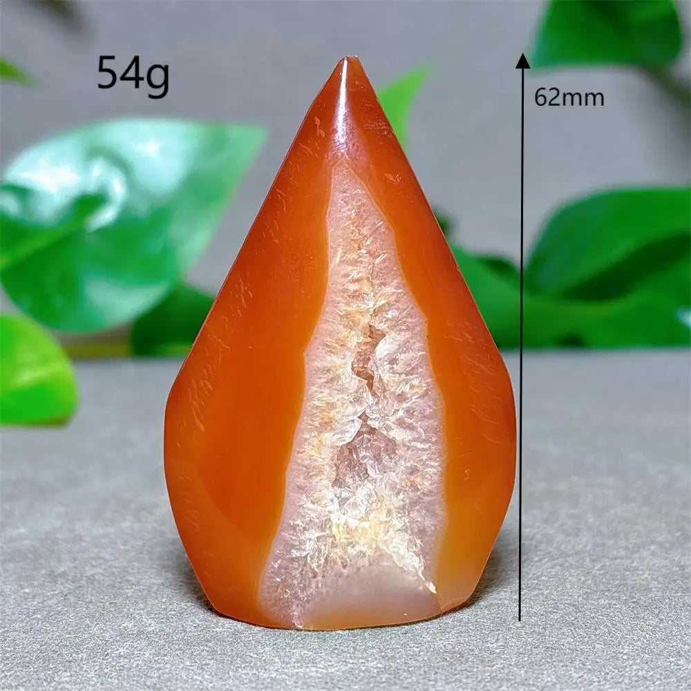 Carnelian Crystal Druzy Free Form
