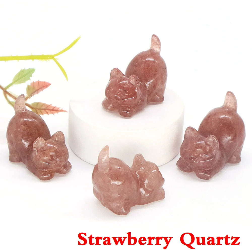 Mini Playful Kitty Carving