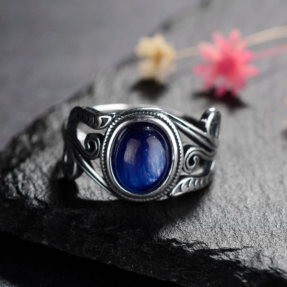 925 Sterling Silver Rings - Kyanite Collection - non-plated