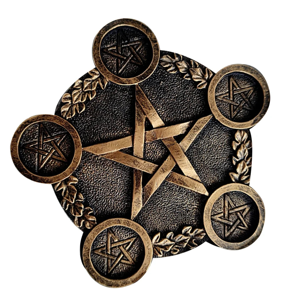 Pentagram Tealight Candle Plate
