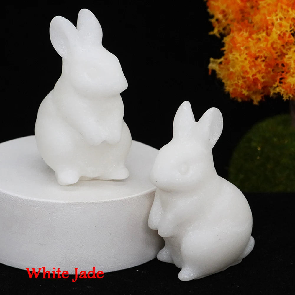 Mini Crystal Bunny Carvings