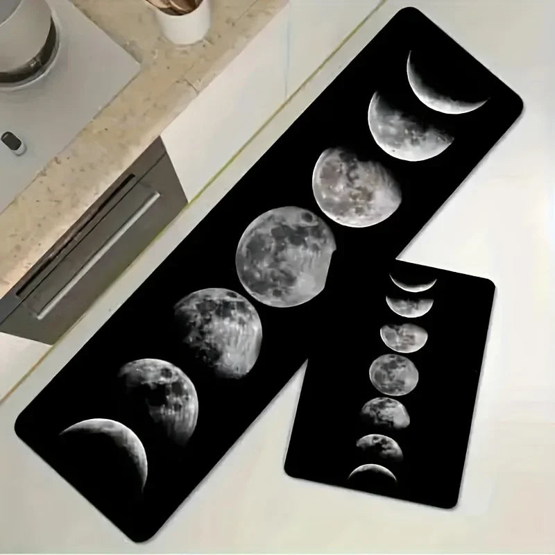 Moon Phase Kitchen Rugs