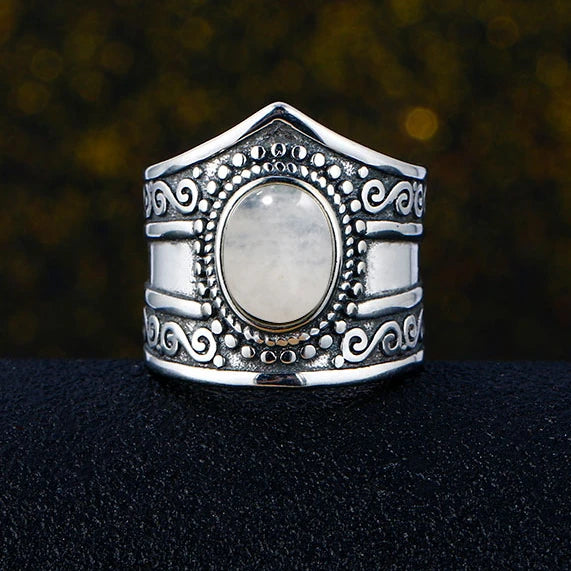 925 Sterling Silver Rings - Moonstone Collection - non-plated