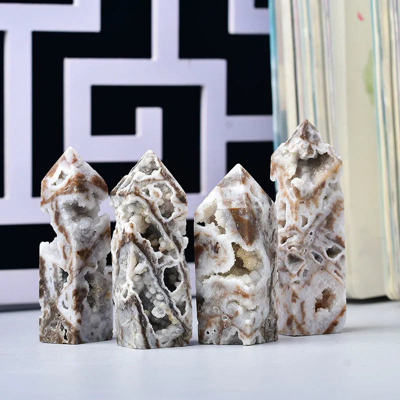 Druzy Agate Column