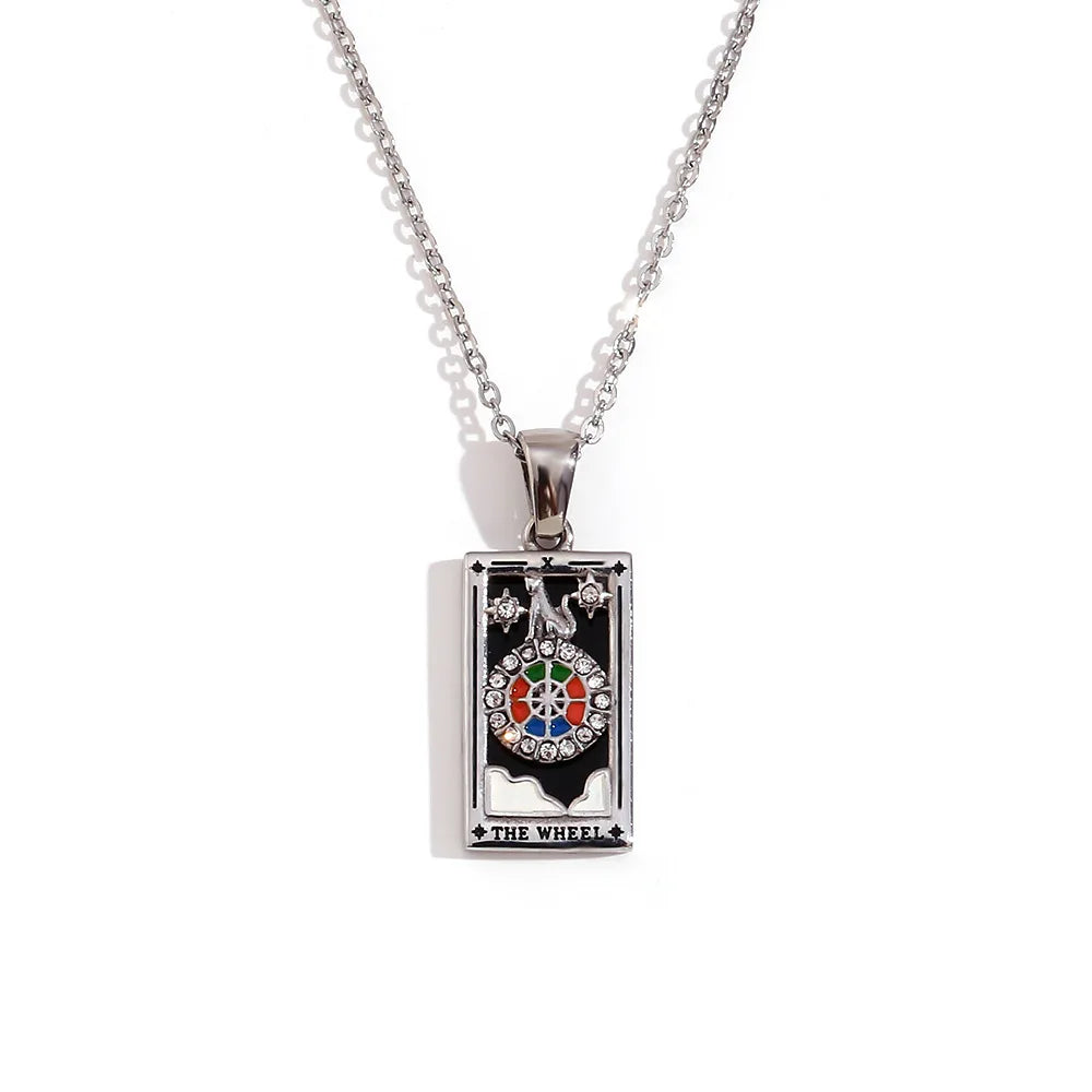 Stainless Steel Tarot Necklaces - Etherial Collection - Rhodium or 18k Gold Plated