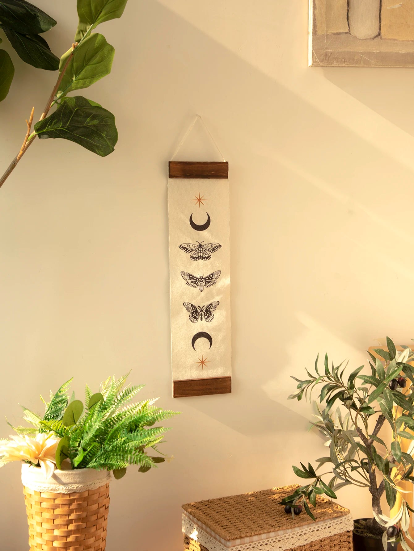 Moth and Moon Phase Tapestries