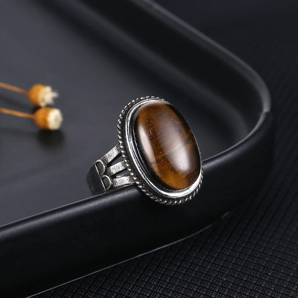 925 Sterling Silver Rings - Tigers Eye Collection - non-plated