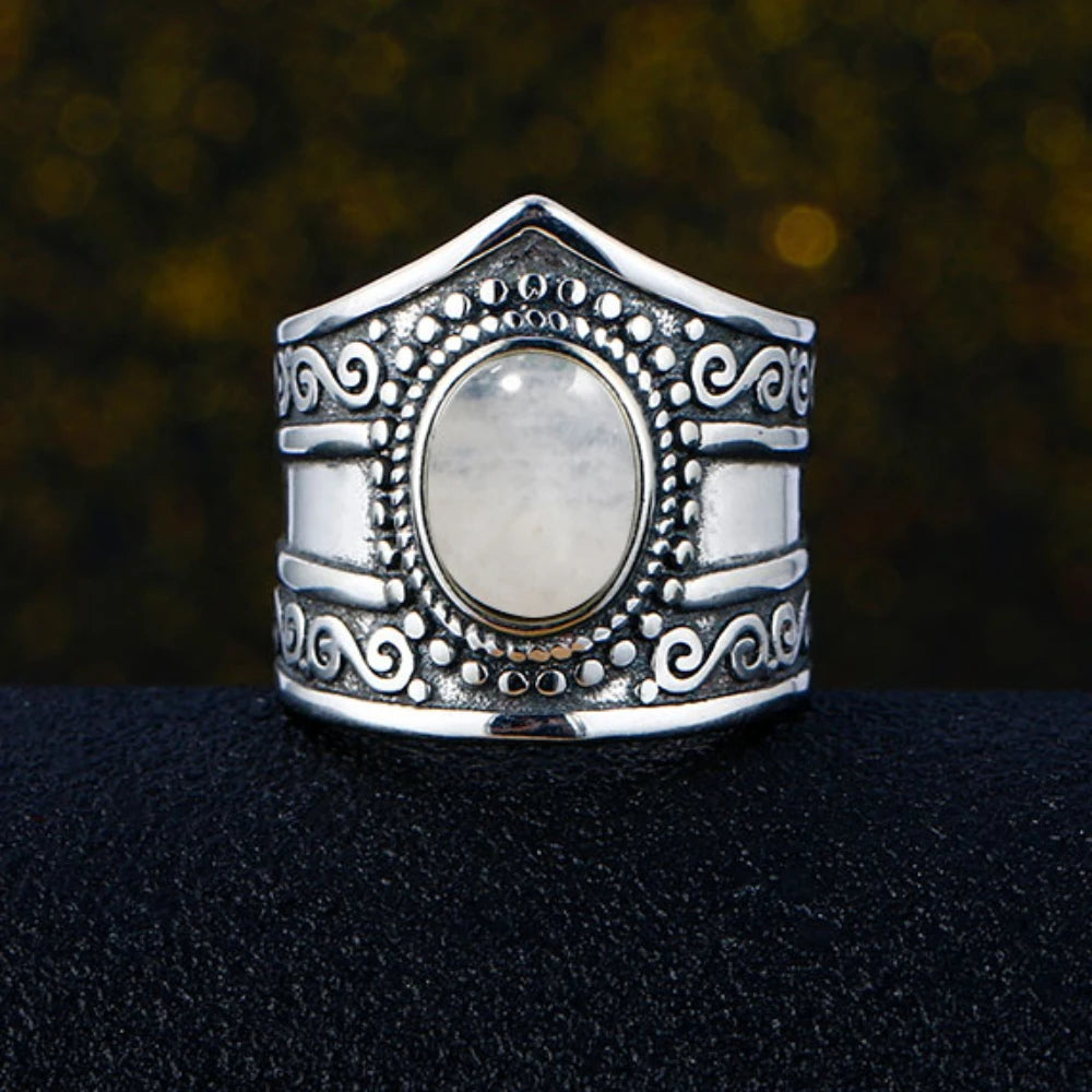 925 Sterling Silver Rings - Moonstone Collection - non-plated