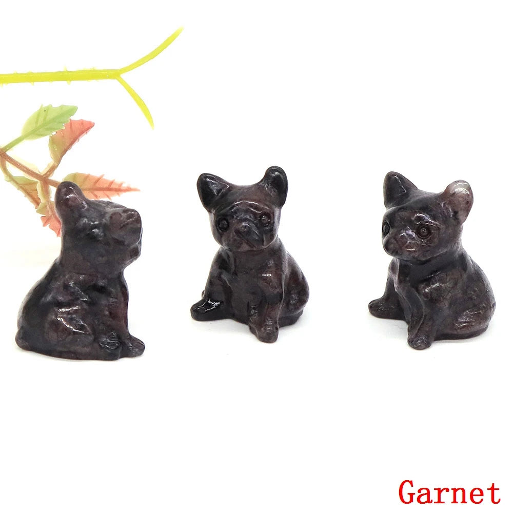 Mini French Bulldog Crystal Carvings