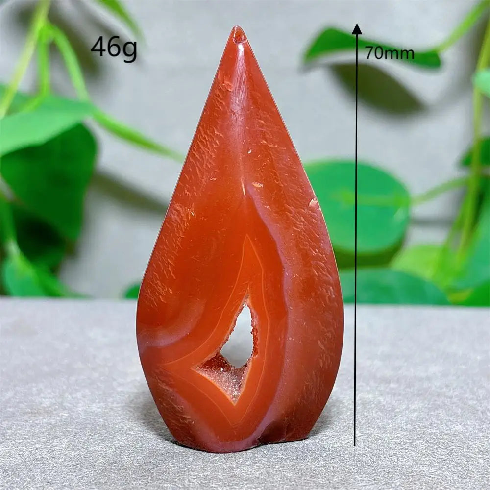 Carnelian Crystal Druzy Free Form