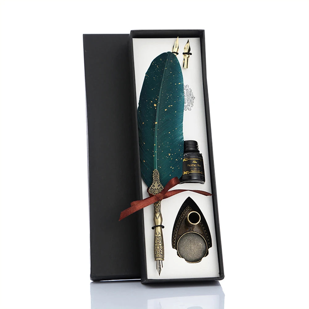 Feather Quill Pen Set