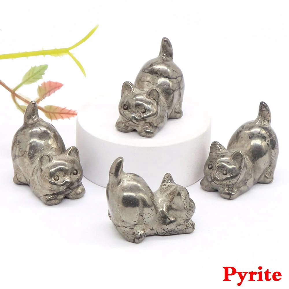 Mini Playful Kitty Carving