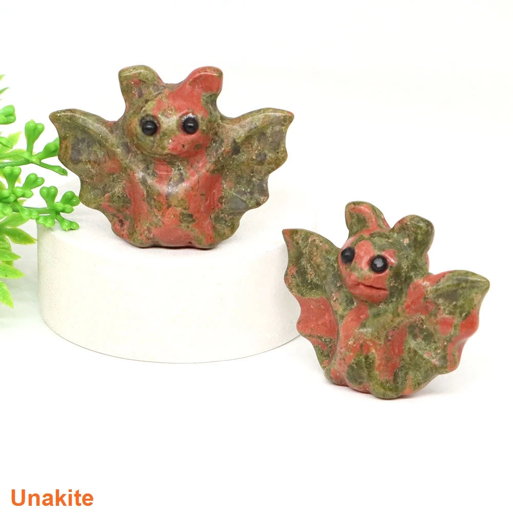 Mini Baby Bat Crystal Carvings