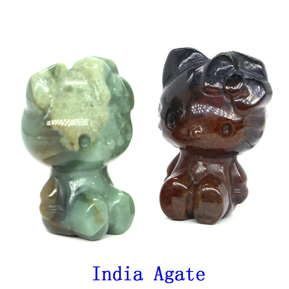 Mini Hello Kitty Crystal Carvings