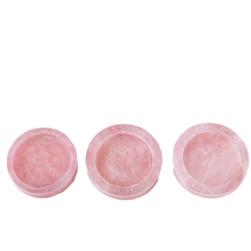 Rose Quartz Tealight Candle Holder