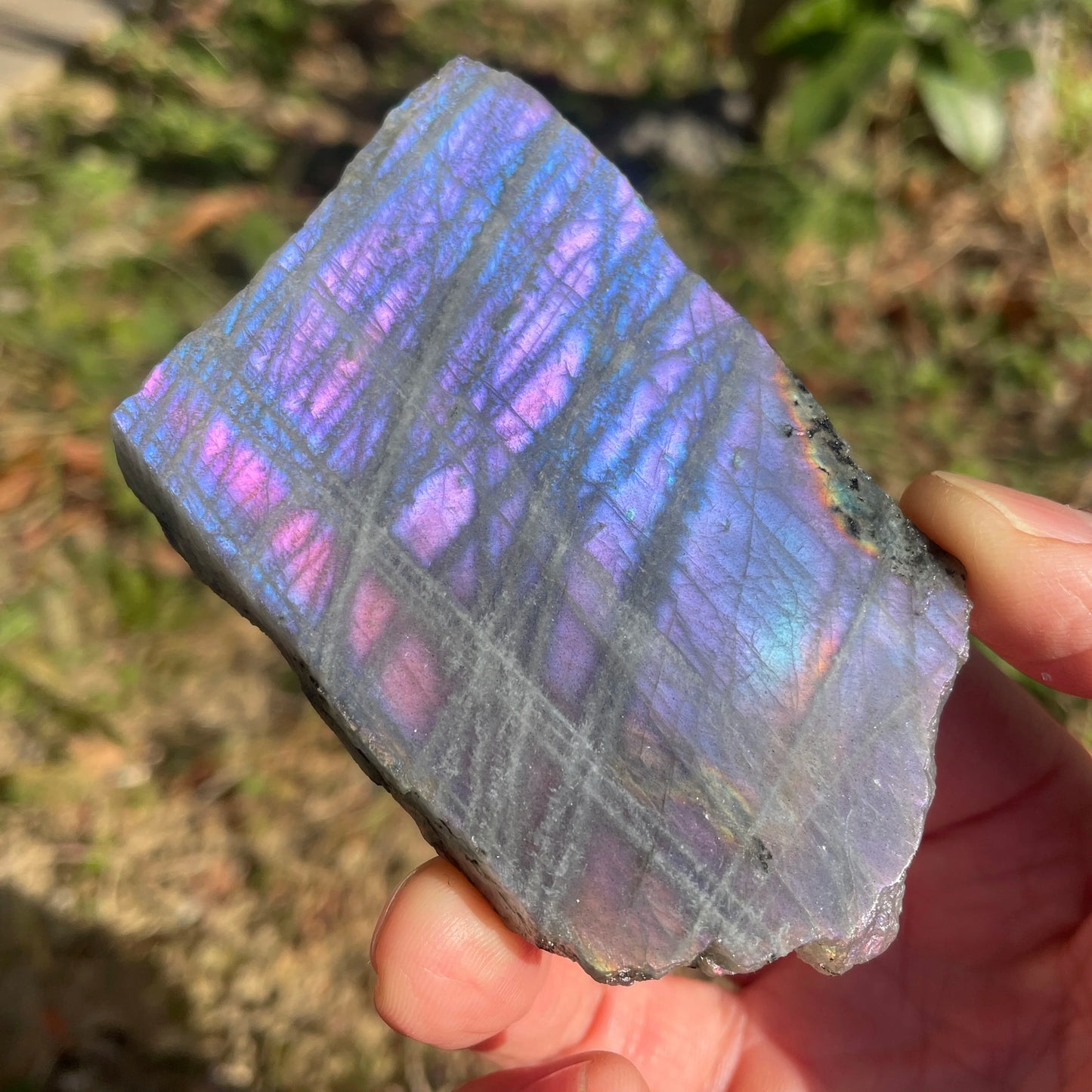 Purple Labradorite Slab