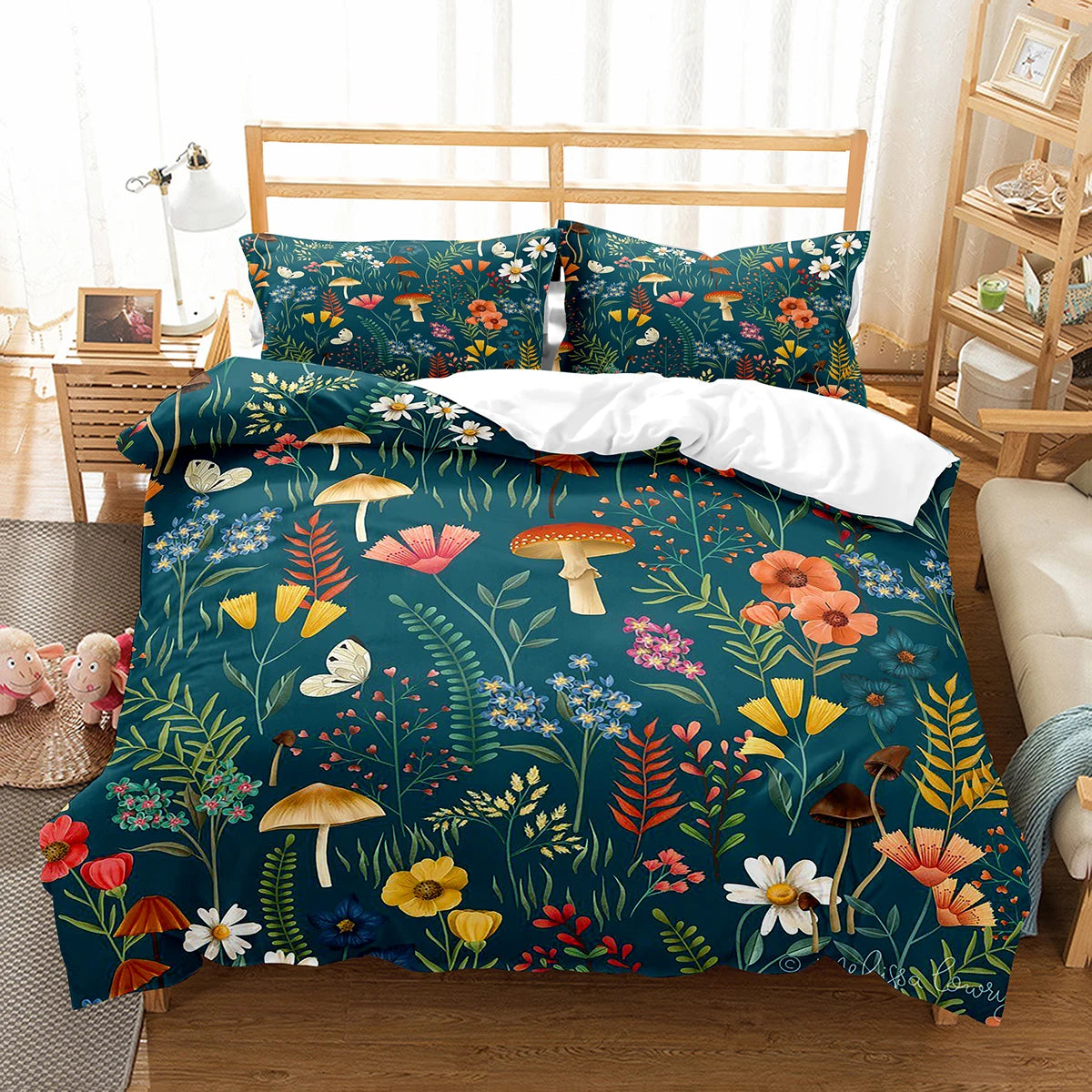Duvet Cover and Pillowcase Sets - Mushroom Collection