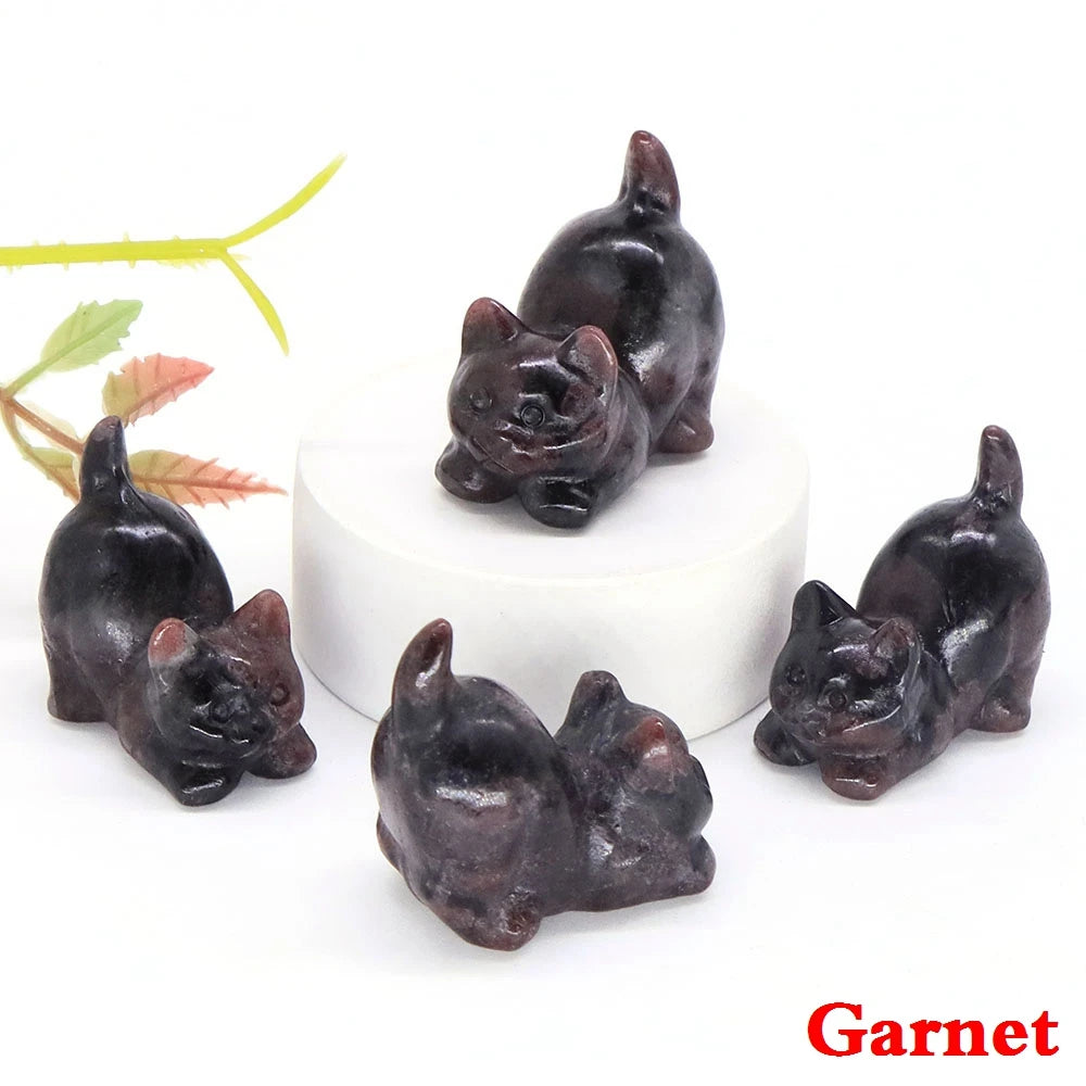 Mini Playful Kitty Carving