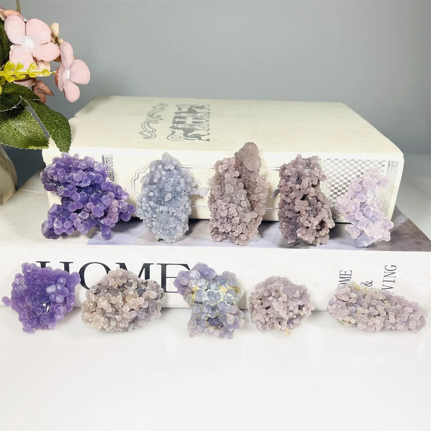 Grape Agate Crystal Specimens
