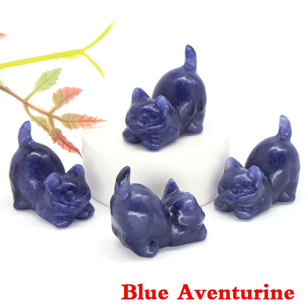Mini Playful Kitty Carving