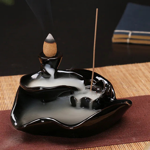 Back Flow Incense Burners - Crimson Ash Collection