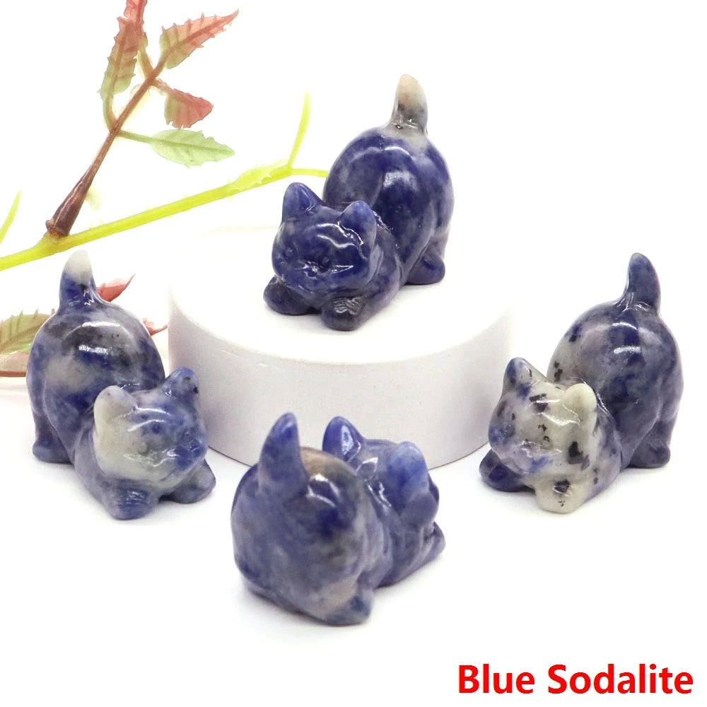 Mini Playful Kitty Carving
