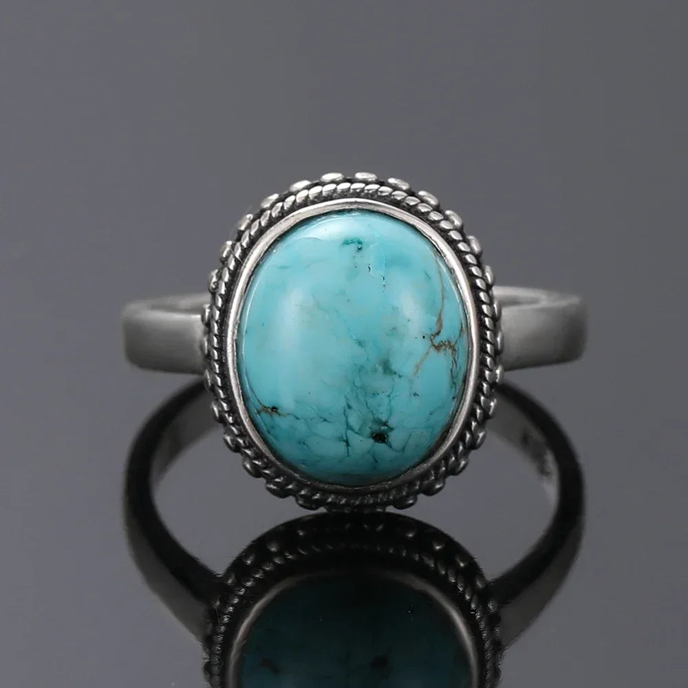925 Sterling Silver Rings - Turquoise Collection - non-plated