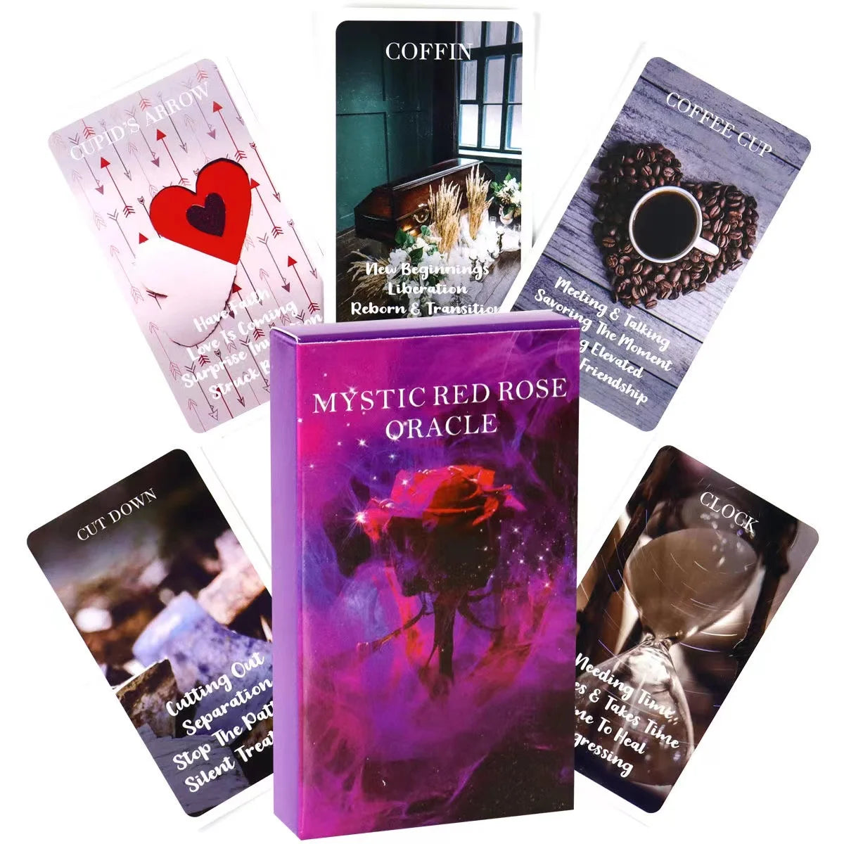 Mystic Red Rose Oracle Deck