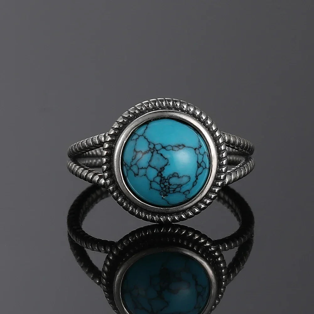 925 Sterling Silver Rings - Turquoise Collection - non-plated