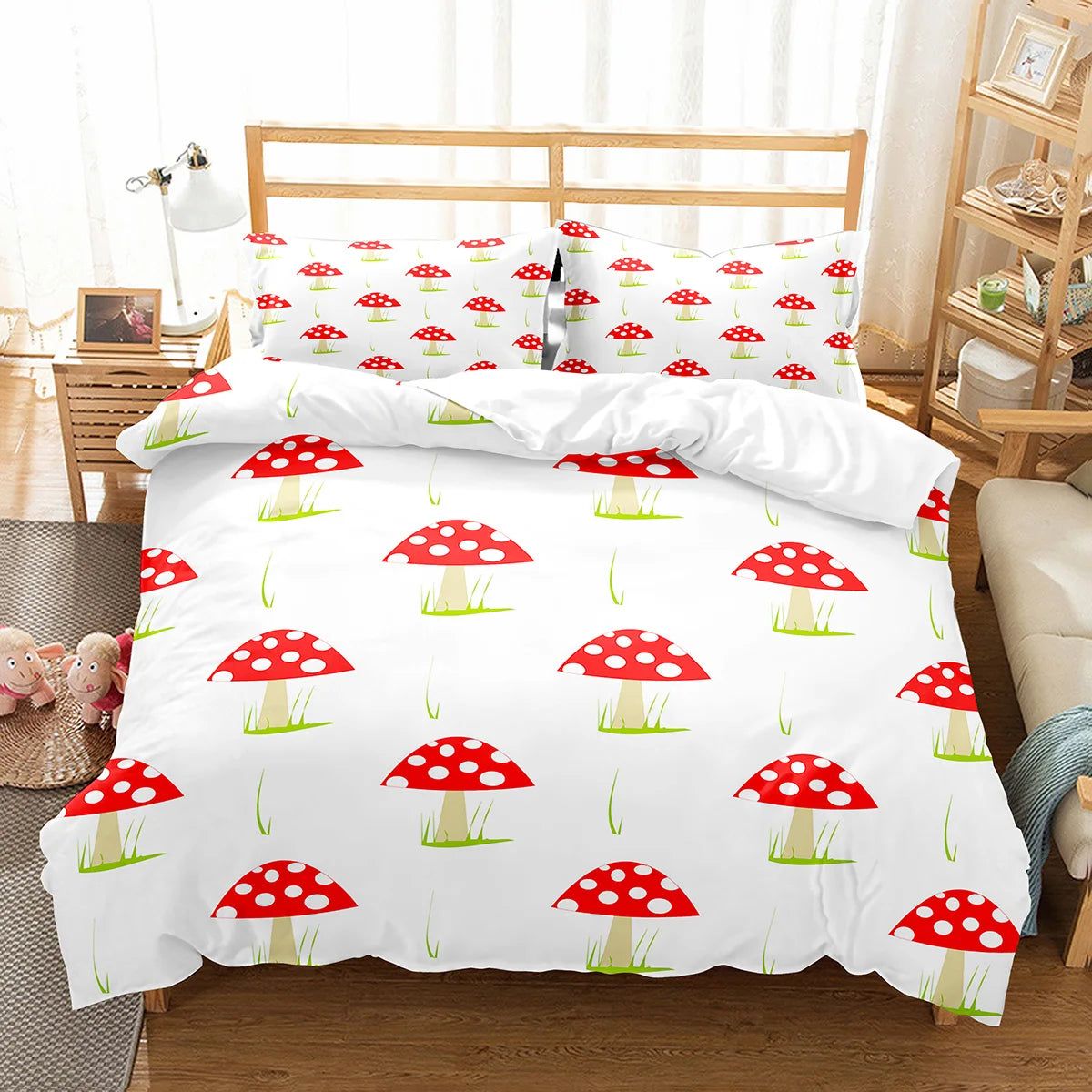 Duvet Cover and Pillowcase Sets - Mushroom Collection