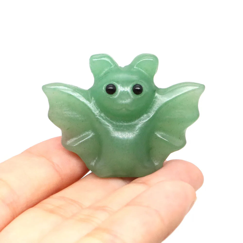 Mini Baby Bat Crystal Carvings