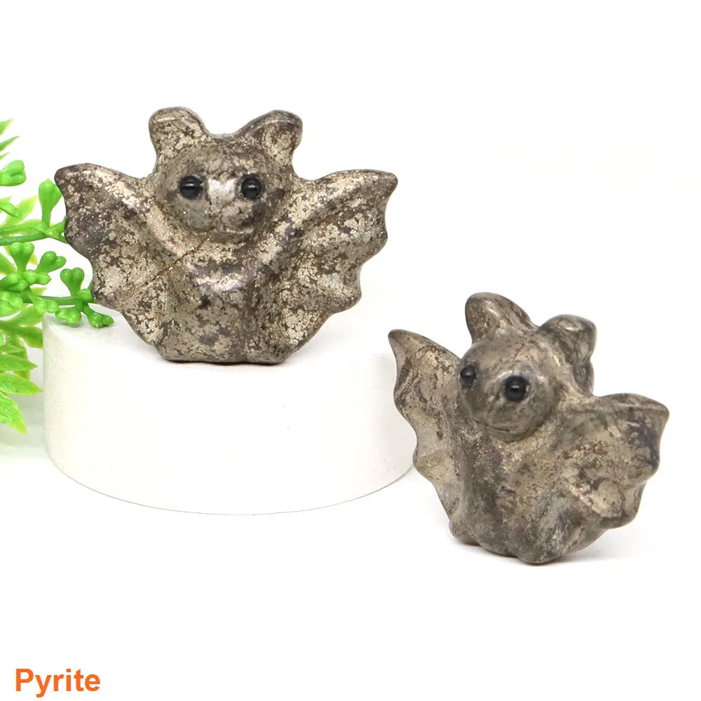 Mini Baby Bat Crystal Carvings