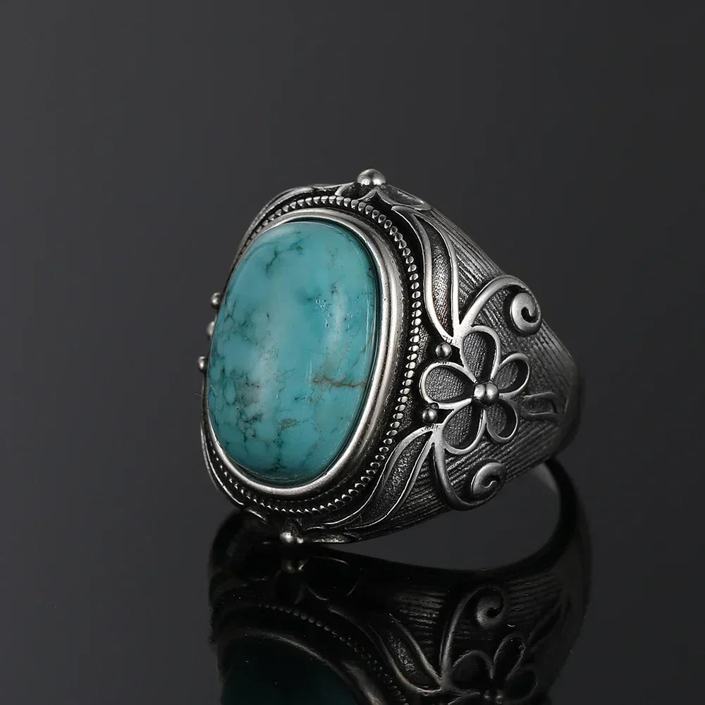 925 Sterling Silver Rings - Turquoise Collection - non-plated