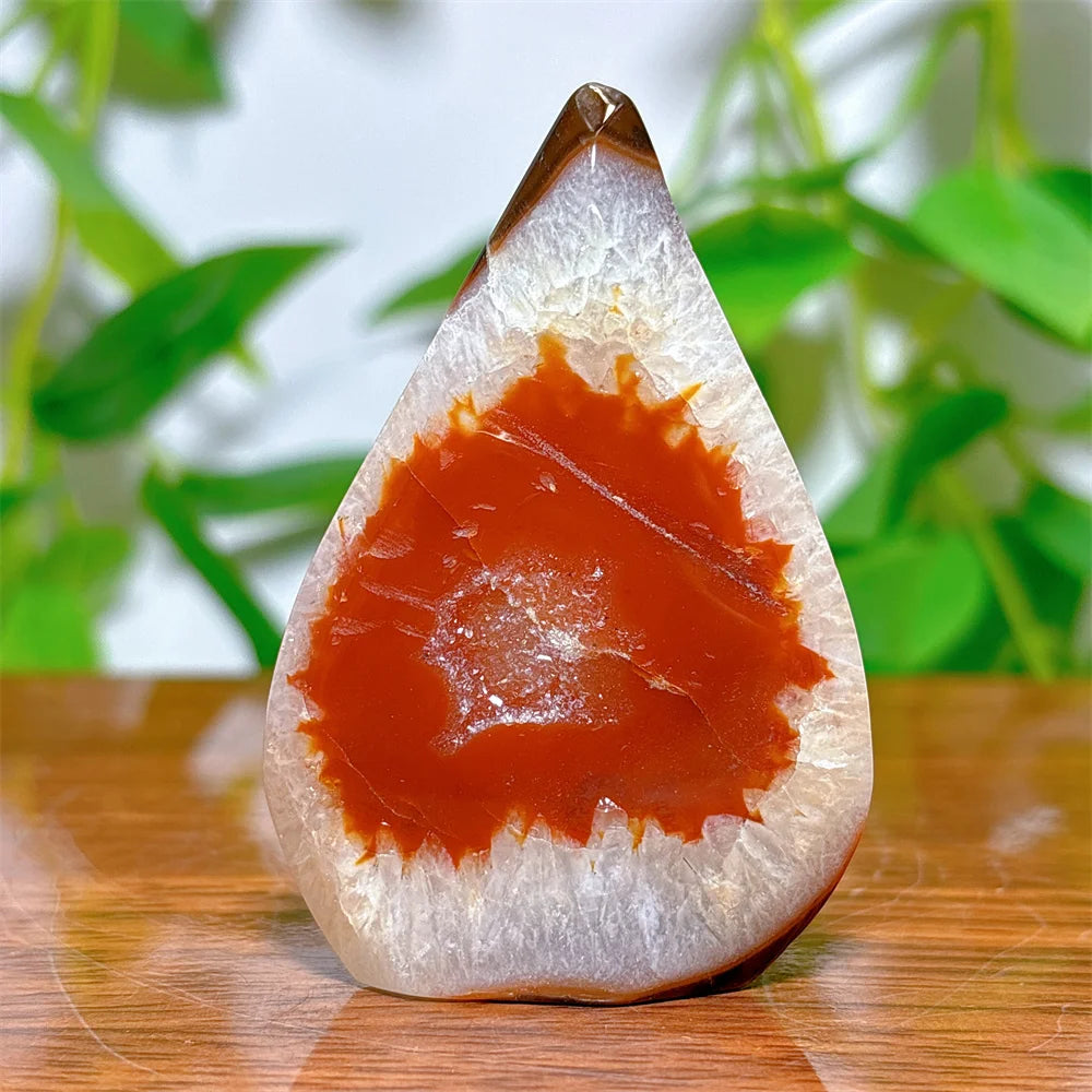 Carnelian Crystal Druzy Free Form