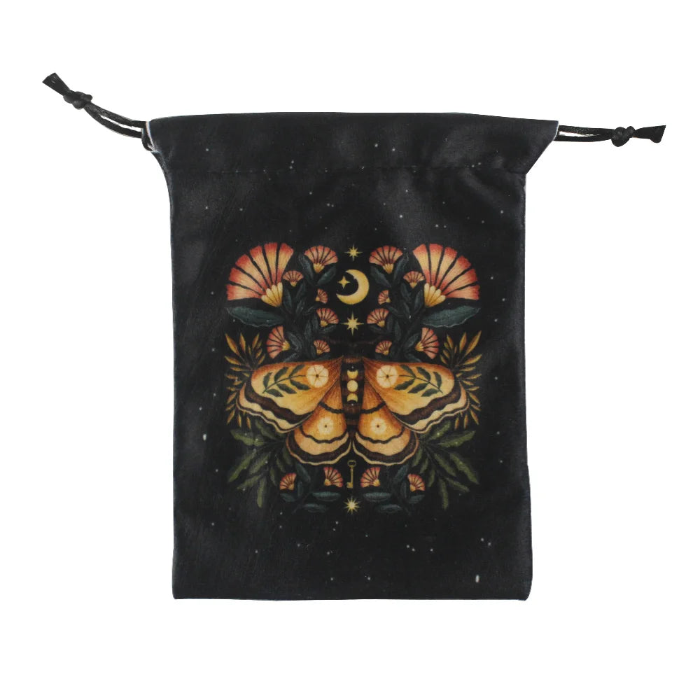 Tarot/Oracle Deck Bags - Moth and Botanicals Collection