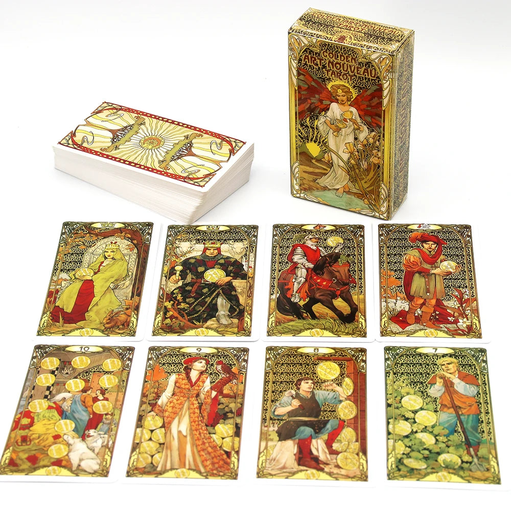 Golden Art Nouveau Tarot Deck