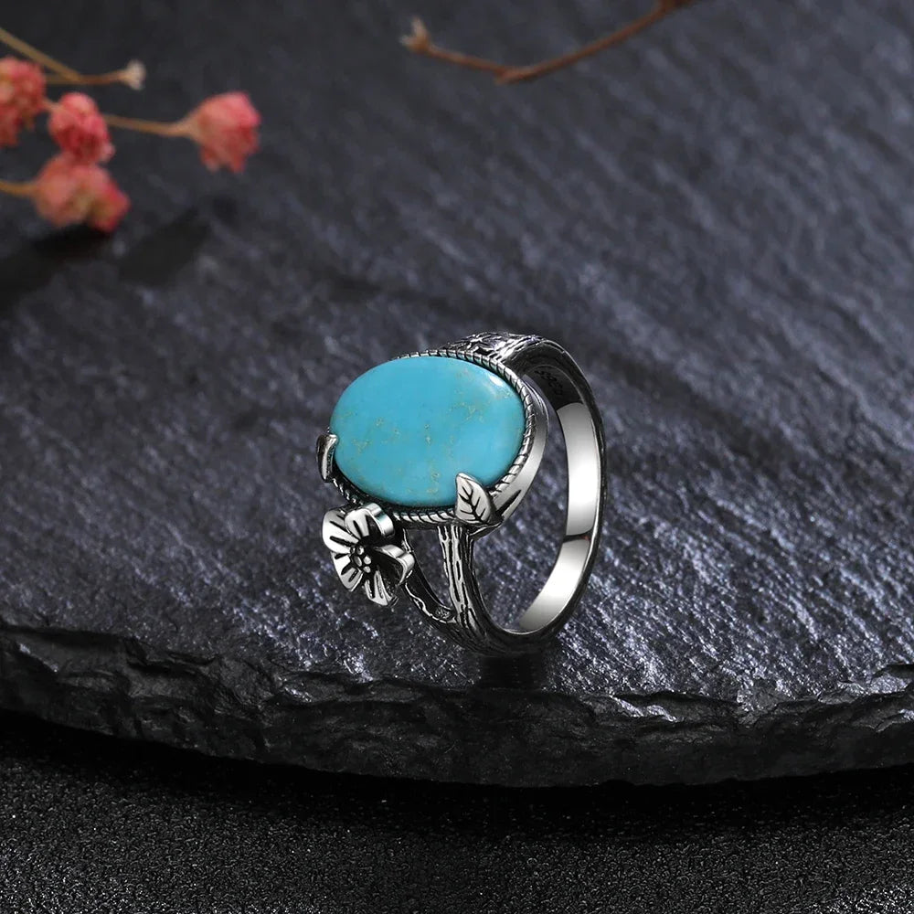 925 Sterling Silver Rings - Turquoise Collection - non-plated