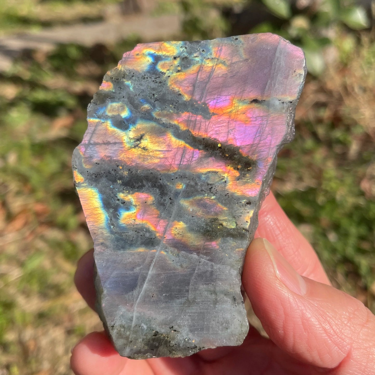Purple Labradorite Slab