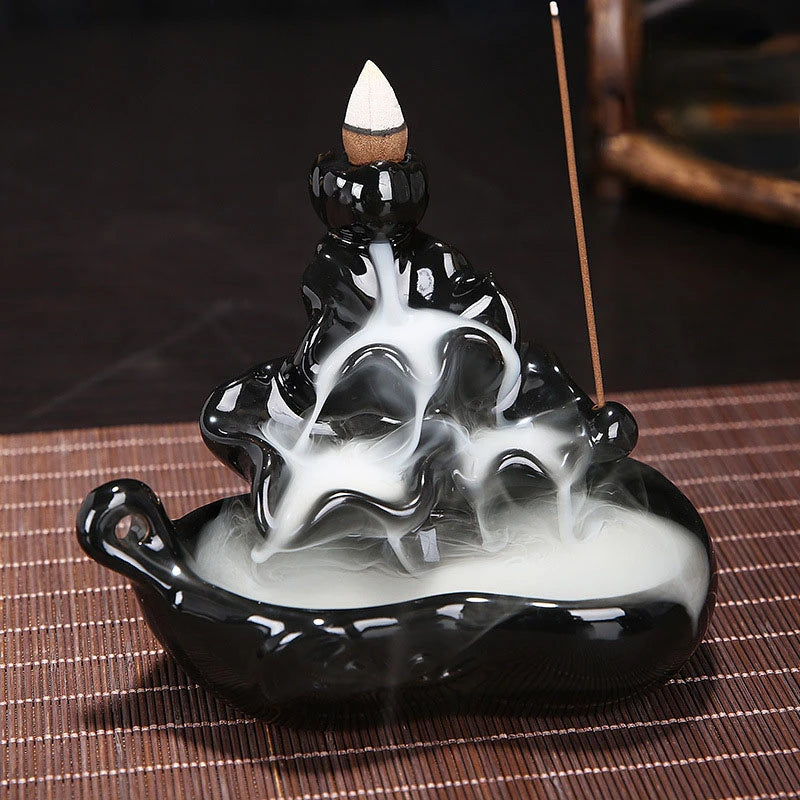 Back Flow Incense Burners - Crimson Ash Collection