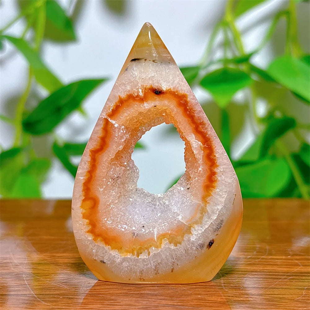 Carnelian Crystal Druzy Free Form