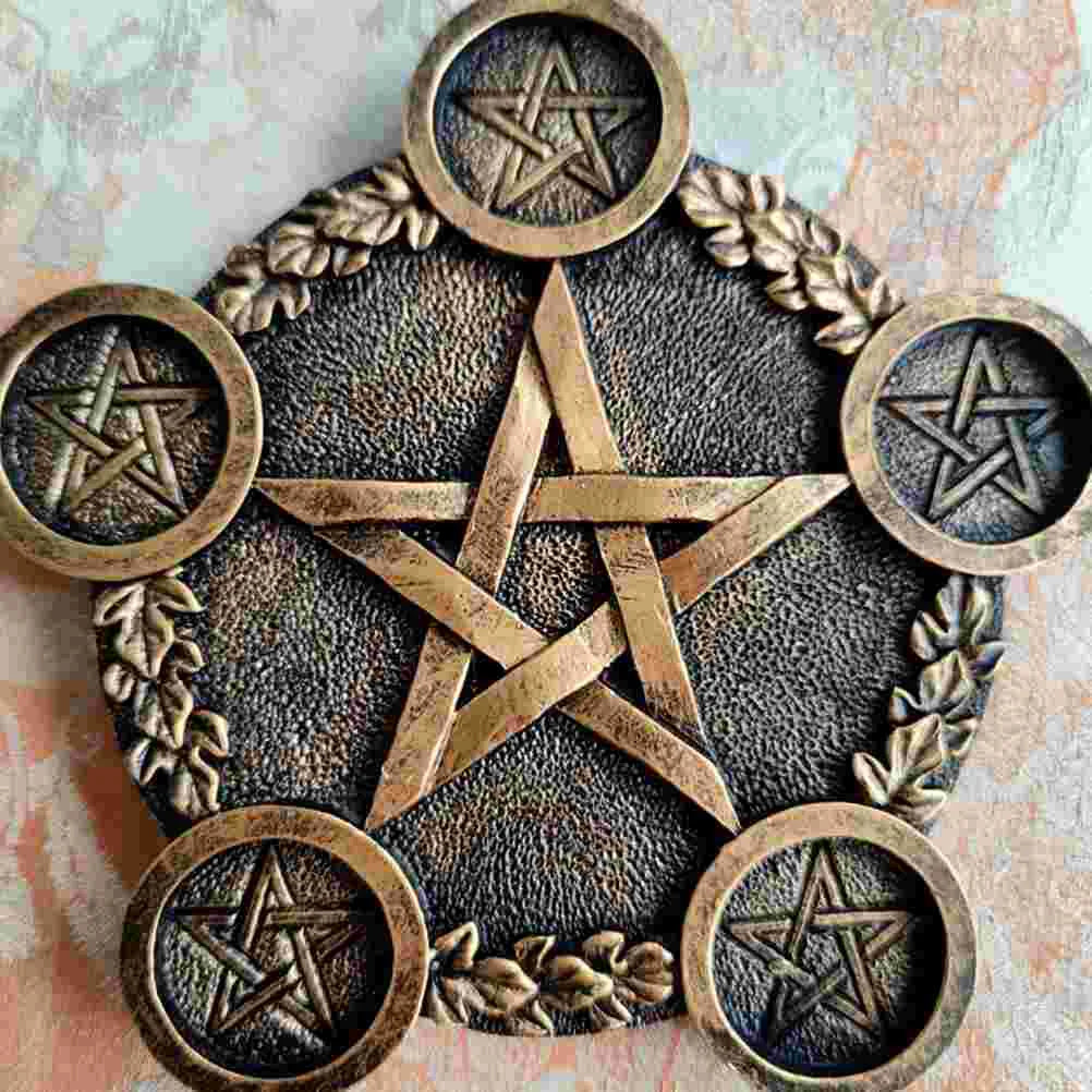Pentagram Tealight Candle Plate