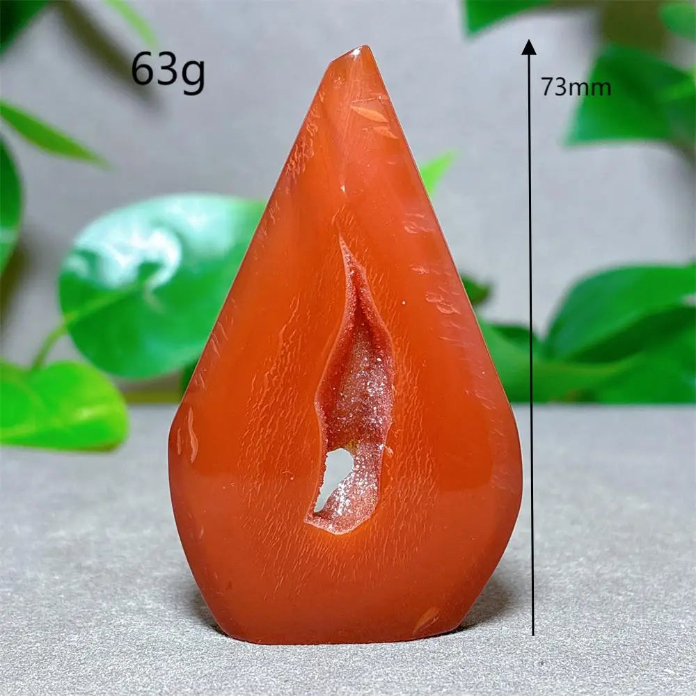 Carnelian Crystal Druzy Free Form