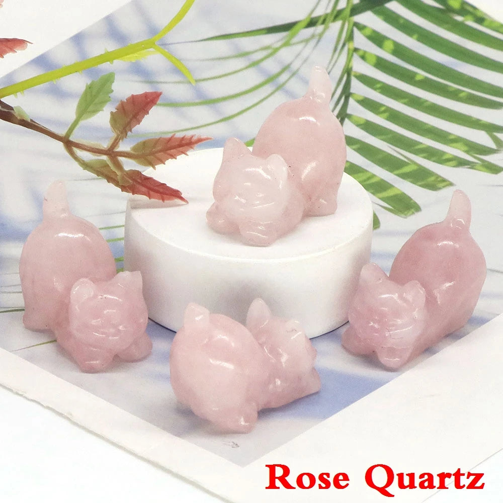 Mini Playful Kitty Carving