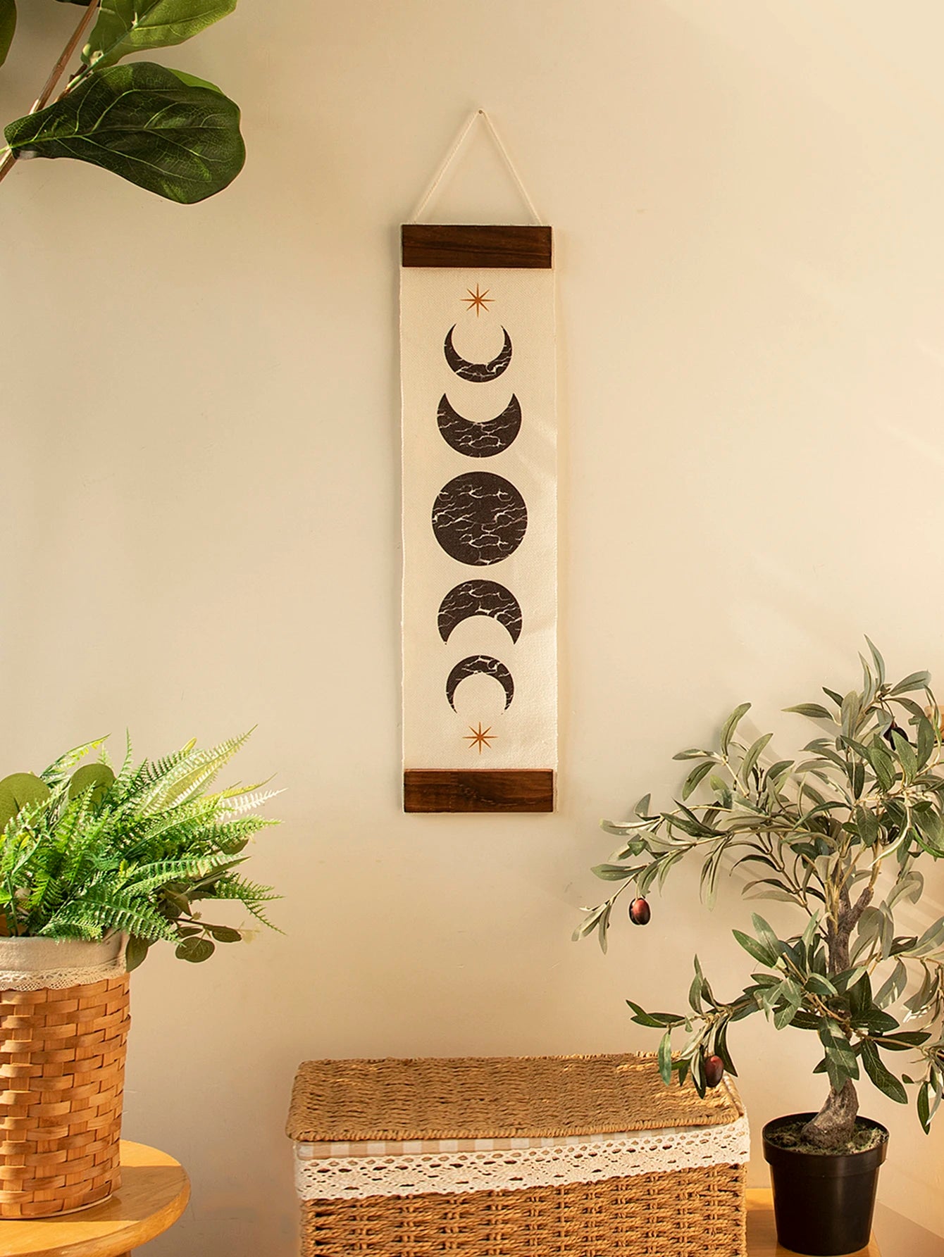 Moth and Moon Phase Tapestries