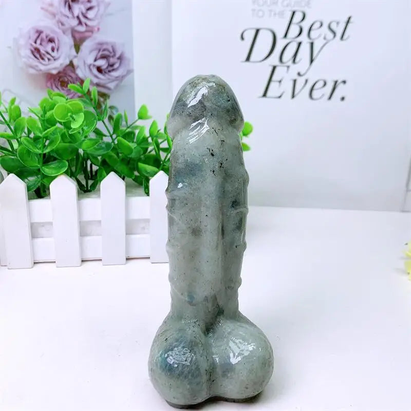Large Labradorite Crystal Penis Carving